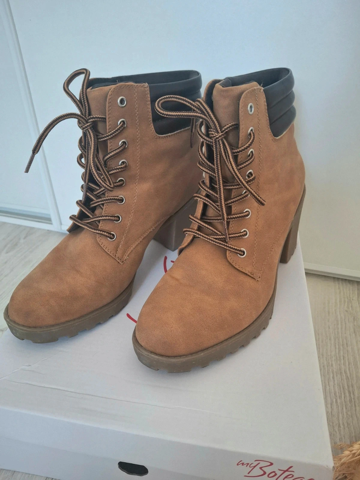 🤎 zapatos/Botines mujer camel/marrón con tacón – Talla 40 🤎 – photo 2